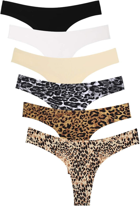 Women'S Microfiber Low Rise No Show Thong Pantie