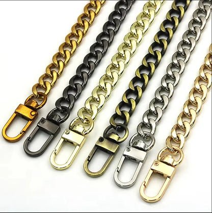 Steel Bag Chains 9Mm Detachable Replacement Purse Chain, Bag Belts Straps for Handbags Handle Accessories Shoulder Crossbody
