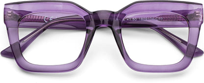 Fashion Square Reading Glasses for Women Blue Light Blocking Computer Readers 2.00 Strength
