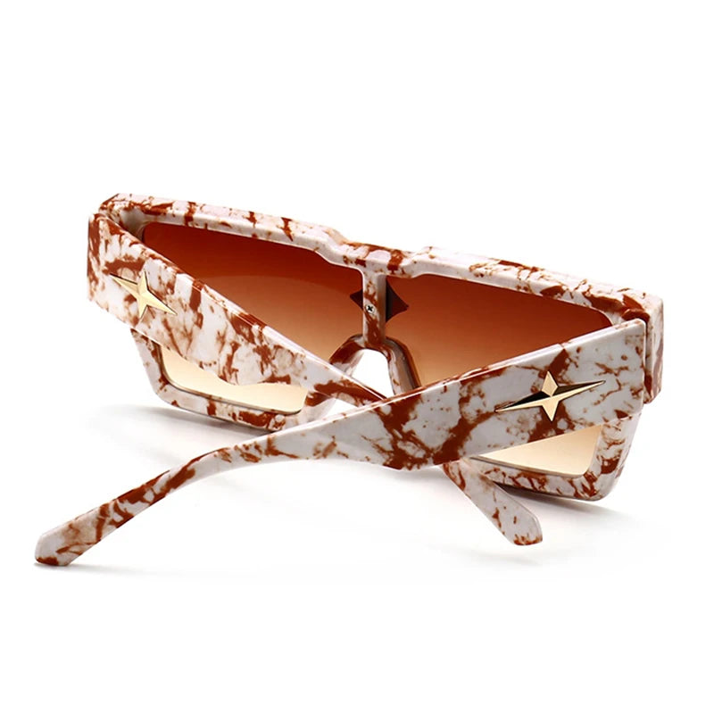 Luxury Square Sunglasses Women Fashion Oversized Grandient Sun Glasses Female Brand Designer High Quality Eyewear Shades Oculos