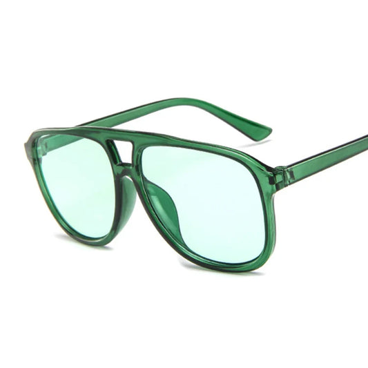 Vintage Green Square Sunglasses Woman Brand Designer Retro Sunglass Rectangle Sun Glasses Female Candy Color Eyewears