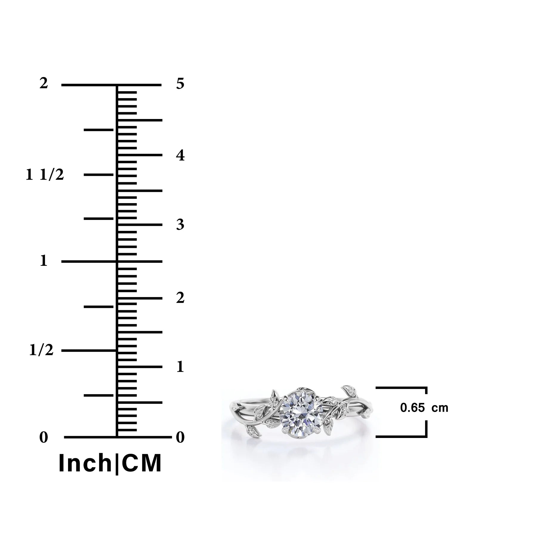 0.50 Carat round Cut Moissanite Bohemian Engagement Ring - Vintage Moissanite Promise Ring - 18K Rose Gold over Silver