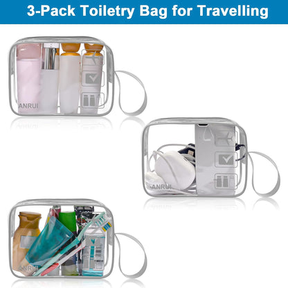 Makeup Bags Clear Cosmetic Bag for Women Small Makeup Pouch for Girls/Kids Travel Toiletries Organizer Bags Waterproof Travel Liquids Storage Bags