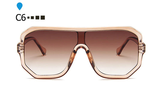 Vintage Shades for Women Luxury Visor Sunglasses Men 2020 Oversized Futuristic Brand Designer 90S Pilot Sun Glasses P354