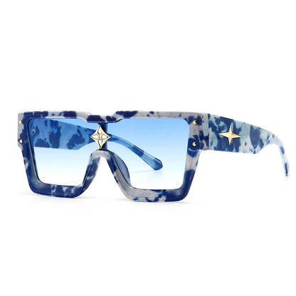 Luxury Square Sunglasses Women Fashion Oversized Grandient Sun Glasses Female Brand Designer High Quality Eyewear Shades Oculos