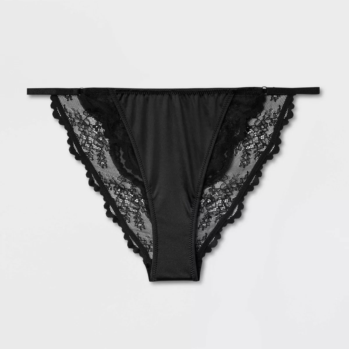 Women'S Satin and Lace Lingerie Cheeky Underwear - Auden
