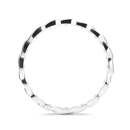 Celtic Knot Eternity Band Ring, 925 Sterling Silver, 4 Mm