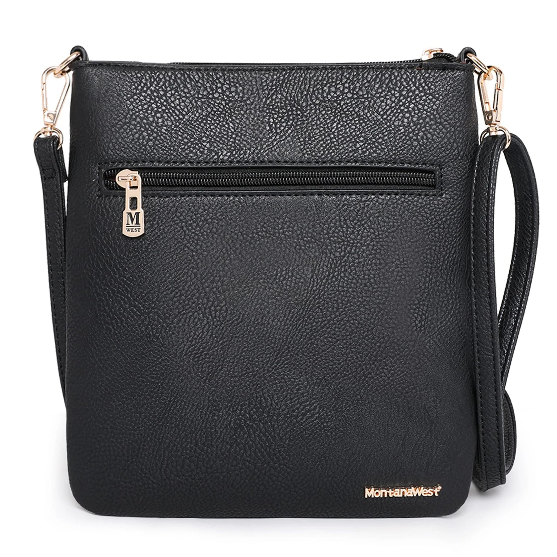 Crossbody Bags for Women Multi Pocket Cross Body Bag Purses with Adjustable Strap, Black