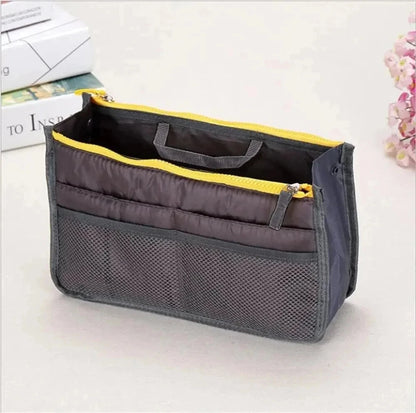 Women Make up Cosmetic Bag Travel Handbag Nylon Large Container Make up Case Organizer Bags Ladies Foldable Purse Clutch Bag