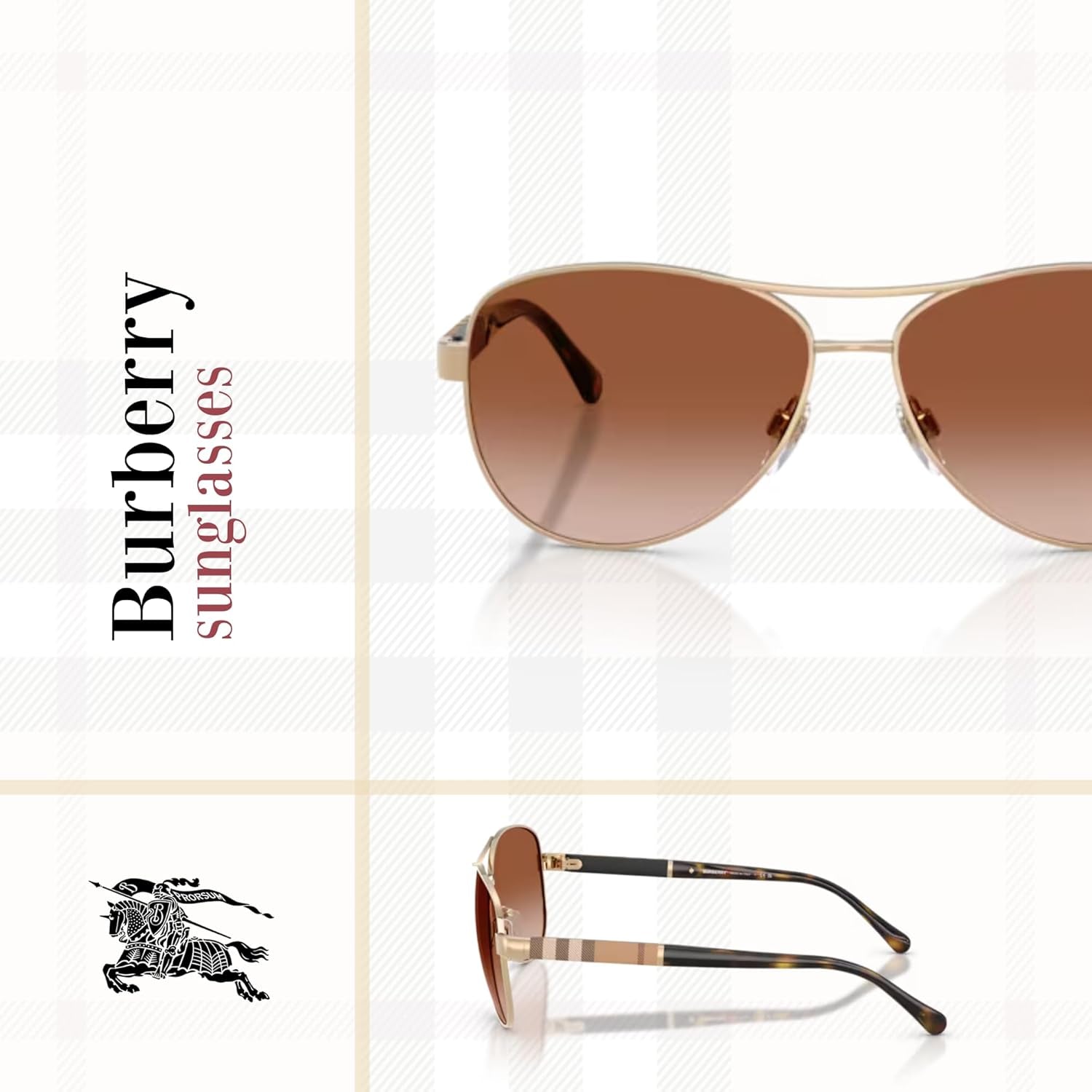 BE3080 Aviator Sunglasses for Women+ BUNDLE with Designer Iwear Eyewear Kit