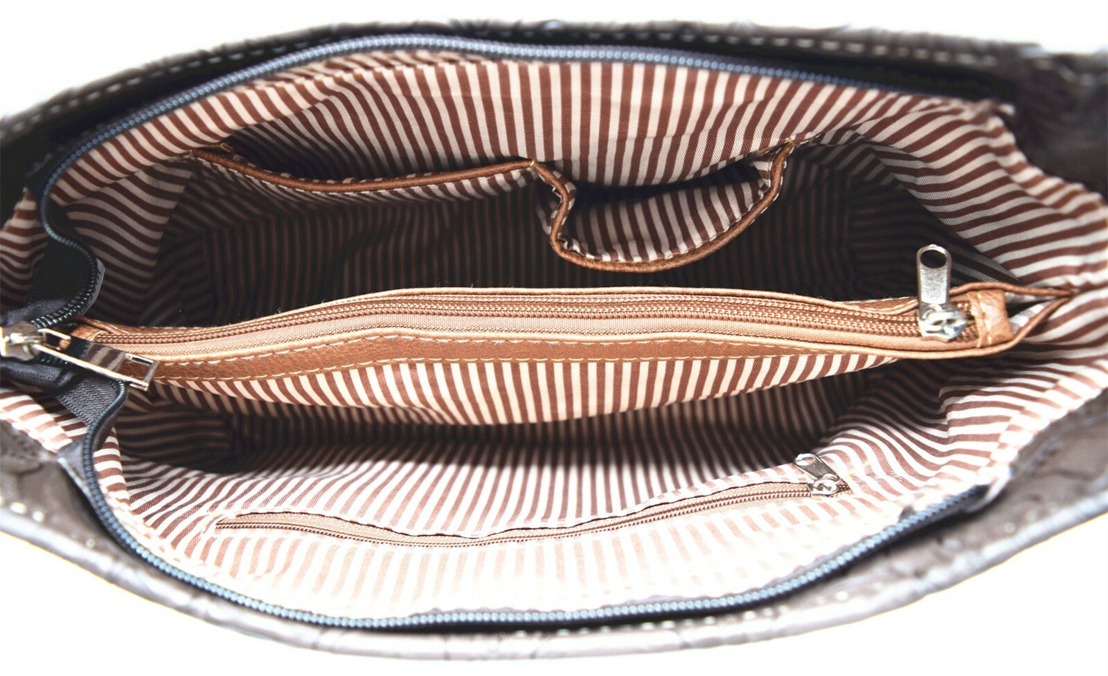 Western Handbag Concealed Carry Purse Feather Women Shoulder Bag Wallet Coffee
