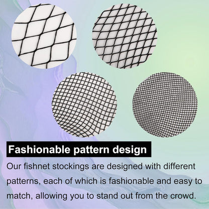 plus Size Fishnet Stockings, Fishnet Tights Thigh High Stockings Pantyhose for Women
