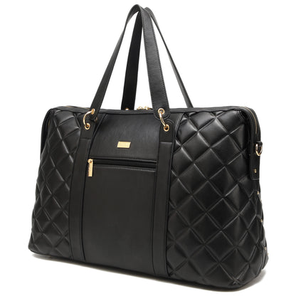 Women'S Quilted Travel Tote Weekender Duffle Bag