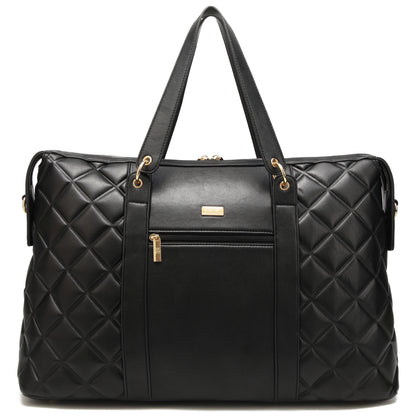 Women'S Quilted Travel Tote Weekender Duffle Bag