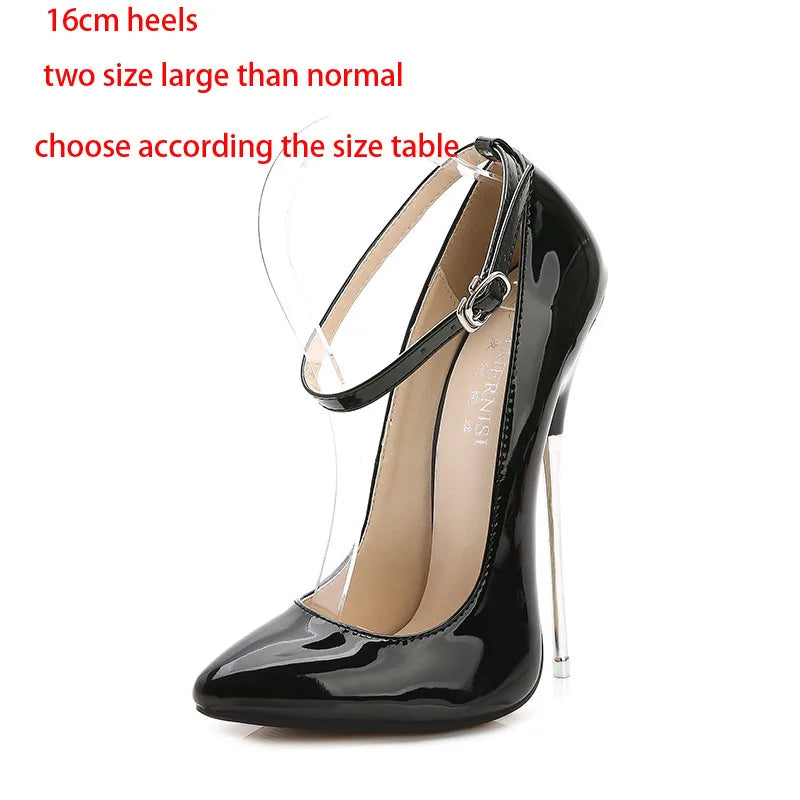 2022 16Cm Heels Women Sexy Pumps Shoes Super High Heels Point Toe Pumps Shoes Popular Super High Heels Pumps WZ
