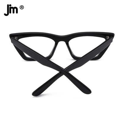 Acetate Frame Cat Eye Blue Light Glasses Women Brand Designer Square Computer Clear Fake Glasses