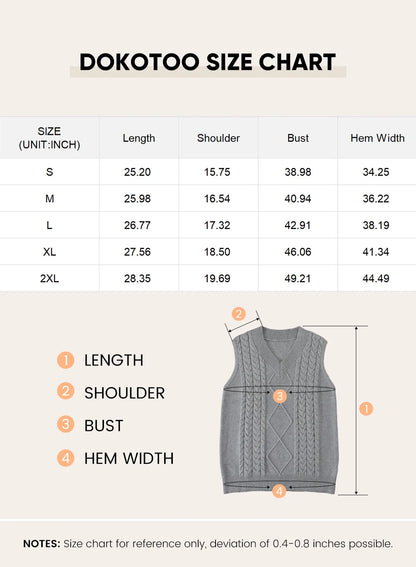Women'S Vintage Sleeveless Sweater Vest Knitted Pullover Top for Fall