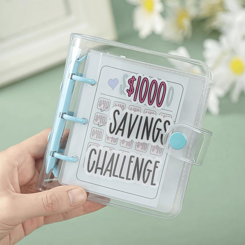 Transform Your Finances: $1000 Savings Challenge Book & Reusable Budget Binder for Goal Tracking and Habit Building - Alrickas’ UNIQUE BOUTIQUE