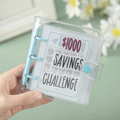 Transform Your Finances: $1000 Savings Challenge Book & Reusable Budget Binder for Goal Tracking and Habit Building - Alrickas’ UNIQUE BOUTIQUE