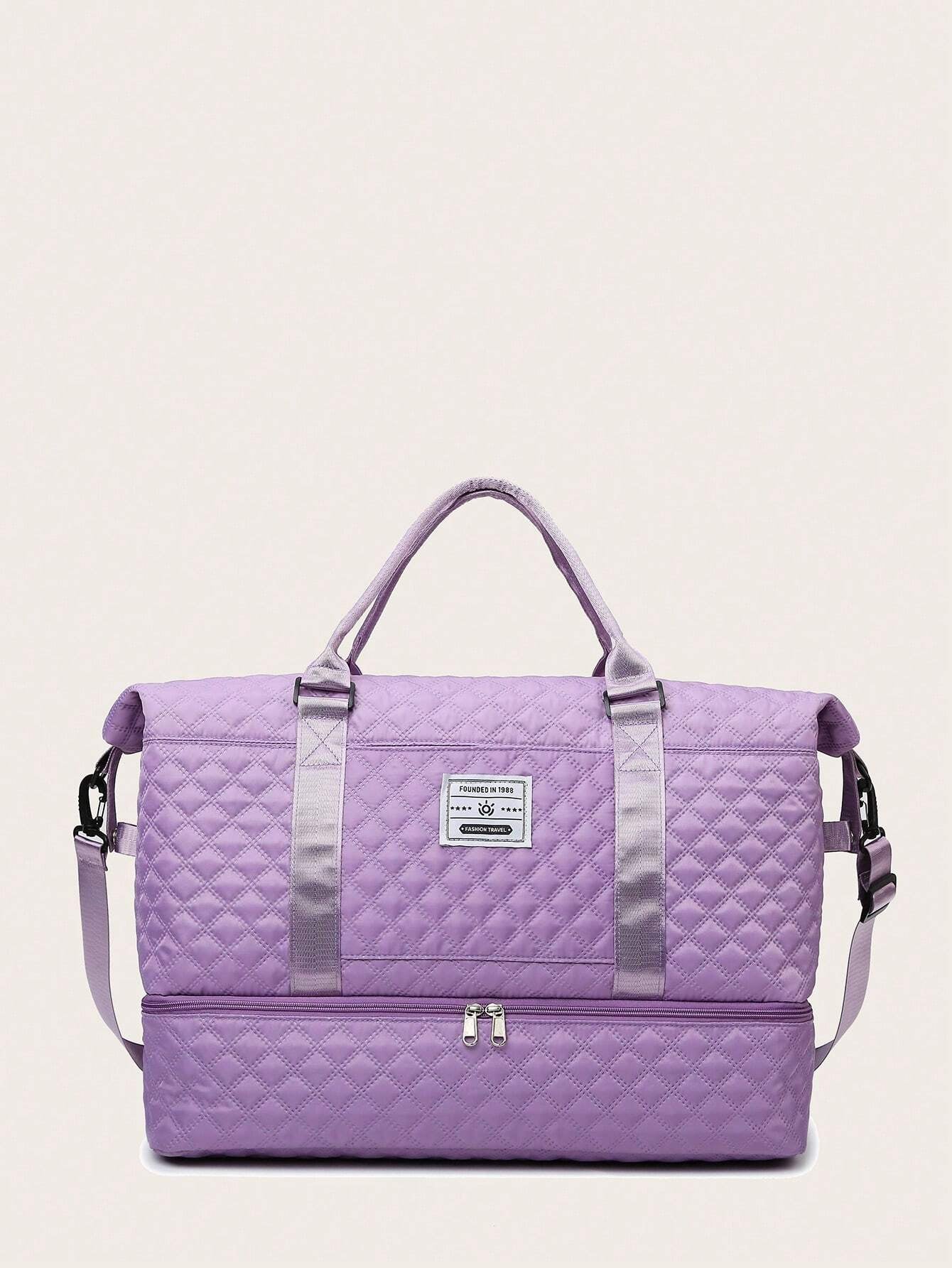 Purple Expanded Luggage Storage Bag, Lightweight Foldable, Expanded, Carry on Travel Weekender & Overnight Bag, Weekend Bag Hospital Bag Quilted Bag Quilt Bag Puffer Bag Quilted Shoulder Bag Hand Bag Crossbody Bag Traveling Bag Back to School School Bag Travel Essentials Travel Organizer for Beach Summer Vacation Travel Bag for Suitcase Gym Bag Duffle Bag Duffel Bag for Luggage Carry on Bag College Bag Luggage Bags Weekender Bag Holiday Winter