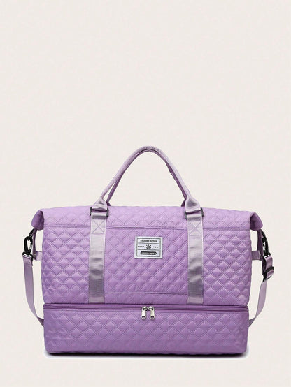 Purple Expanded Luggage Storage Bag, Lightweight Foldable, Expanded, Carry on Travel Weekender & Overnight Bag, Weekend Bag Hospital Bag Quilted Bag Quilt Bag Puffer Bag Quilted Shoulder Bag Hand Bag Crossbody Bag Traveling Bag Back to School School Bag Travel Essentials Travel Organizer for Beach Summer Vacation Travel Bag for Suitcase Gym Bag Duffle Bag Duffel Bag for Luggage Carry on Bag College Bag Luggage Bags Weekender Bag Holiday Winter