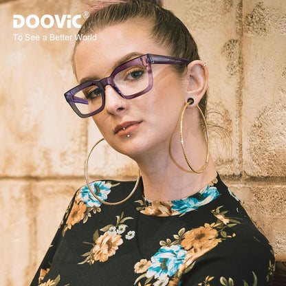 Fashion Square Reading Glasses for Women Blue Light Blocking Computer Readers 2.00 Strength