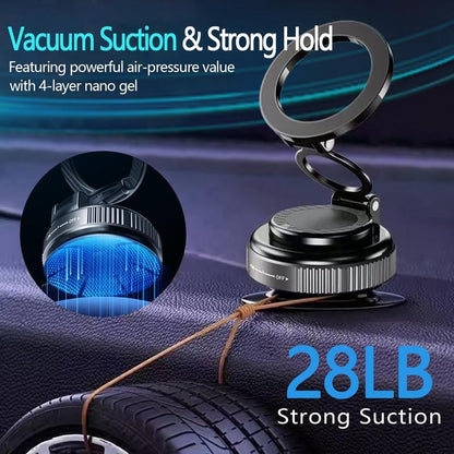 Ultimate MagSafe Car Phone Holder - 28+LBS Strong Suction, 360° Rotatable Stand for iPhone 12-16 Pro Max - Ideal for Everyone! - Alrickas’ UNIQUE BOUTIQUE