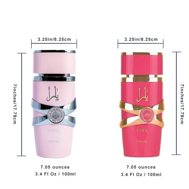 100Ml Original Yara for Women Eau De Parfum Spray High Quality Arabian Perfume Lasting Fragrance Pheromone Light Fragrance
