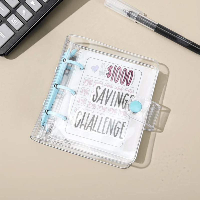 Transform Your Finances: $1000 Savings Challenge Book & Reusable Budget Binder for Goal Tracking and Habit Building - Alrickas’ UNIQUE BOUTIQUE