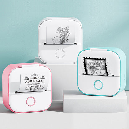 Portable Mini Thermal Label Printer Home Photo Printer Student Wrong Question Printer Bluetooth-compatible Mini Label Printer Price Tag - Alrickas’ UNIQUE BOUTIQUE