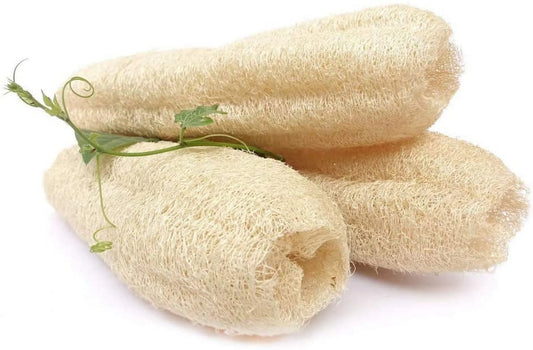 Natural Whole Loofah Exfoliating Body Scrubber Dead Skin Remover Bath Sponge Shower,For Men and Women