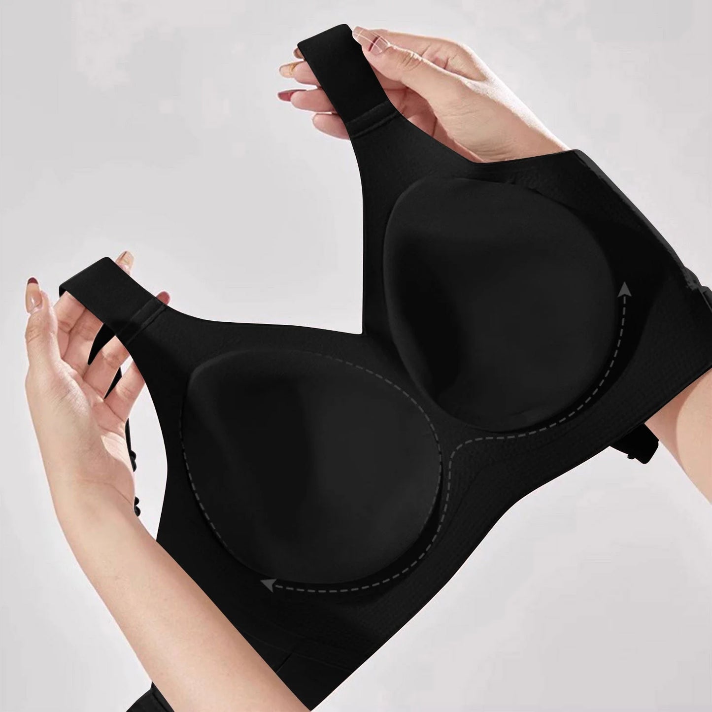 Wireless Support Bras for Women Full Coverage and Lift plus Size Bras Post-Surgery Bra Wirefree Bralette Minimizer Bra for Everyday Comfort