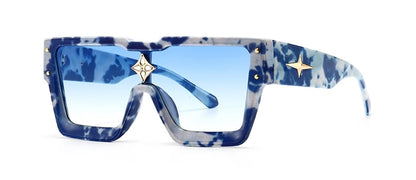 Luxury Square Sunglasses Women Fashion Oversized Grandient Sun Glasses Female Brand Designer High Quality Eyewear Shades Oculos