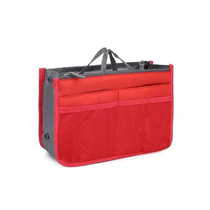 Women Make up Cosmetic Bag Travel Handbag Nylon Large Container Make up Case Organizer Bags Ladies Foldable Purse Clutch Bag