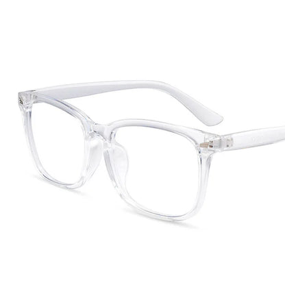 Fashion Unisex anti Blue Light Square Plain Glasses Full Frame Glasses for Men and Women Radiation Protection Optical Glasses