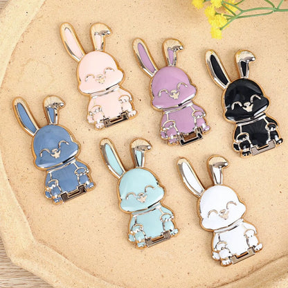 Adorable Foldable Bunny Phone Stand - Stylish & Portable Holder for All Smartphones, Ideal Desk Accessory for Home & Office Decor - Alrickas’ UNIQUE BOUTIQUE