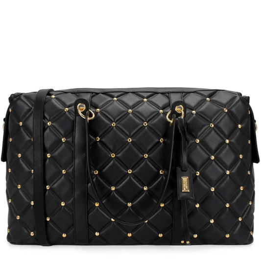 Women'S Quilted Travel Tote Weekender Duffle Bag