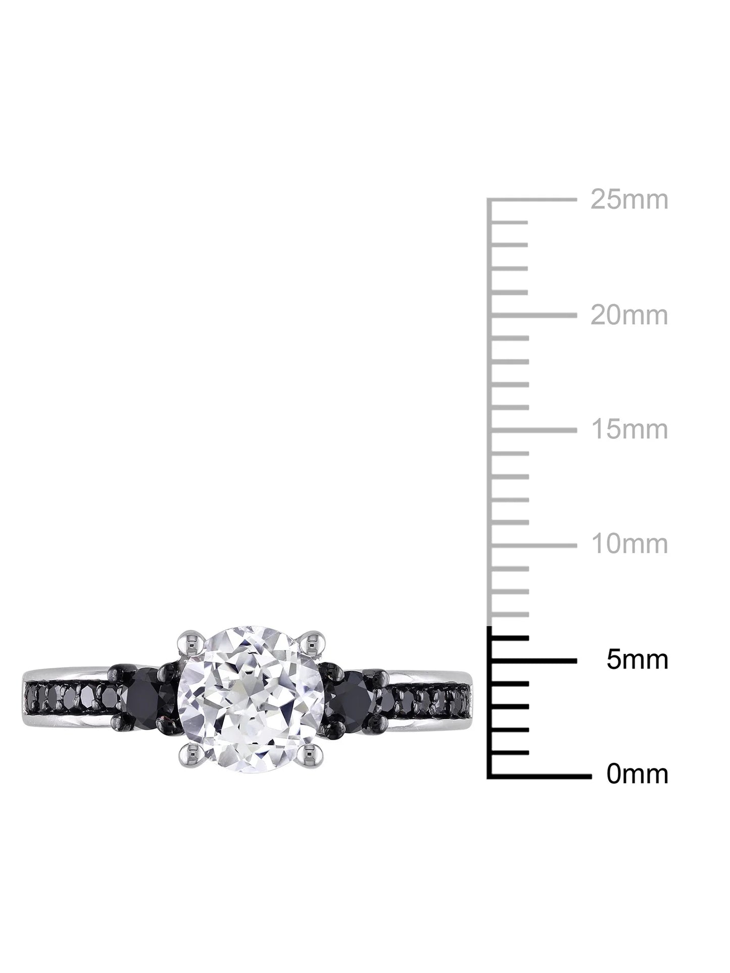 Women'S Diamond Sterling Silver Engagement Ring