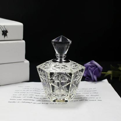 12ML Fashion Crystal Perfume Bottle Refillable Essential Oil Bottle Travel Perfume Cosmetic Bottle Lady'S Gift