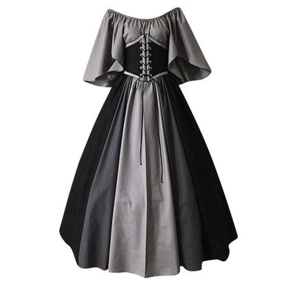 Women Dress Ladies Irregular Hem Evening Party Dress Formal Evening Dress Gown Vintage Dress Cosplay Party Evening Night Formal Long Dress