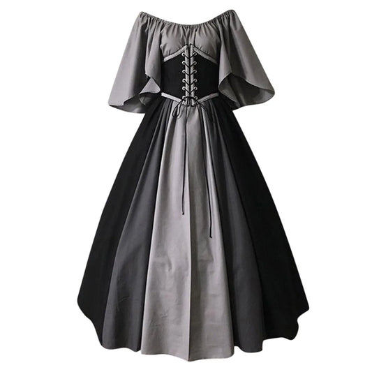 Women Dress Ladies Irregular Hem Evening Party Dress Formal Evening Dress Gown Vintage Dress Cosplay Party Evening Night Formal Long Dress