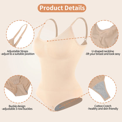 Sculpting High Waist Shapewear Bodysuit for Women - Ultimate Tummy Control Body Shaper - Alrickas’ UNIQUE BOUTIQUE