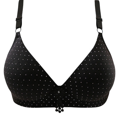 Summer Savings Clearance 2023! for Womens plus Size Bra,Woman'S Embroidered Glossy Comfortable Breathable Bra Underwear No Rims