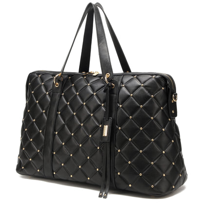 Women'S Quilted Travel Tote Weekender Duffle Bag