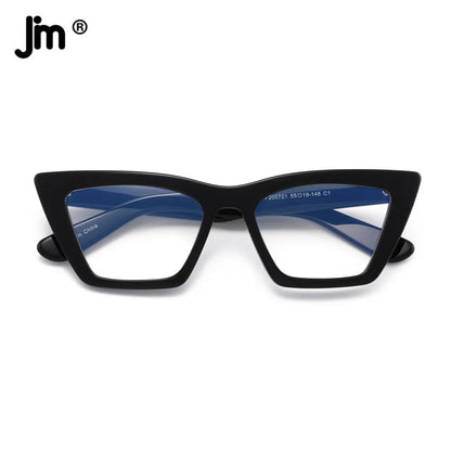 Acetate Frame Cat Eye Blue Light Glasses Women Brand Designer Square Computer Clear Fake Glasses