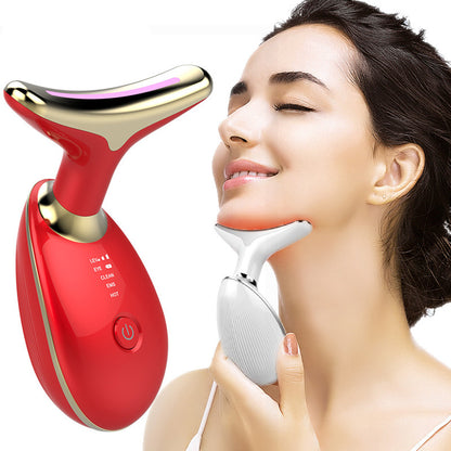 EMS Thermal Neck Lifting And Tighten Massager Electric Microcurrent Wrinkle Remover - Alrickas’ UNIQUE BOUTIQUE